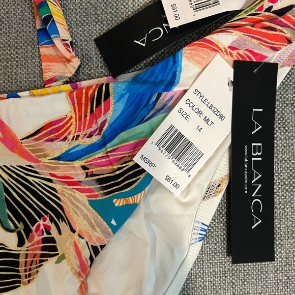 LA BLANCA Paradise Bikini Set Women's Size 14 - Picture 7 of 16